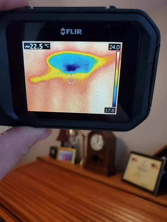 Thermal imaging inspection for water damage in Bowie